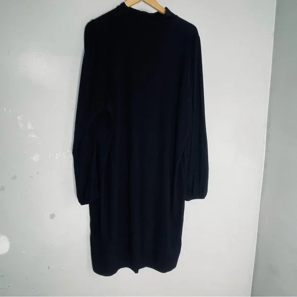 Torrid Mini Jersey Blouson‎ Sleeve Bodycon Dress Size 3X New Black Long Sleeve - Picture 3 of 6